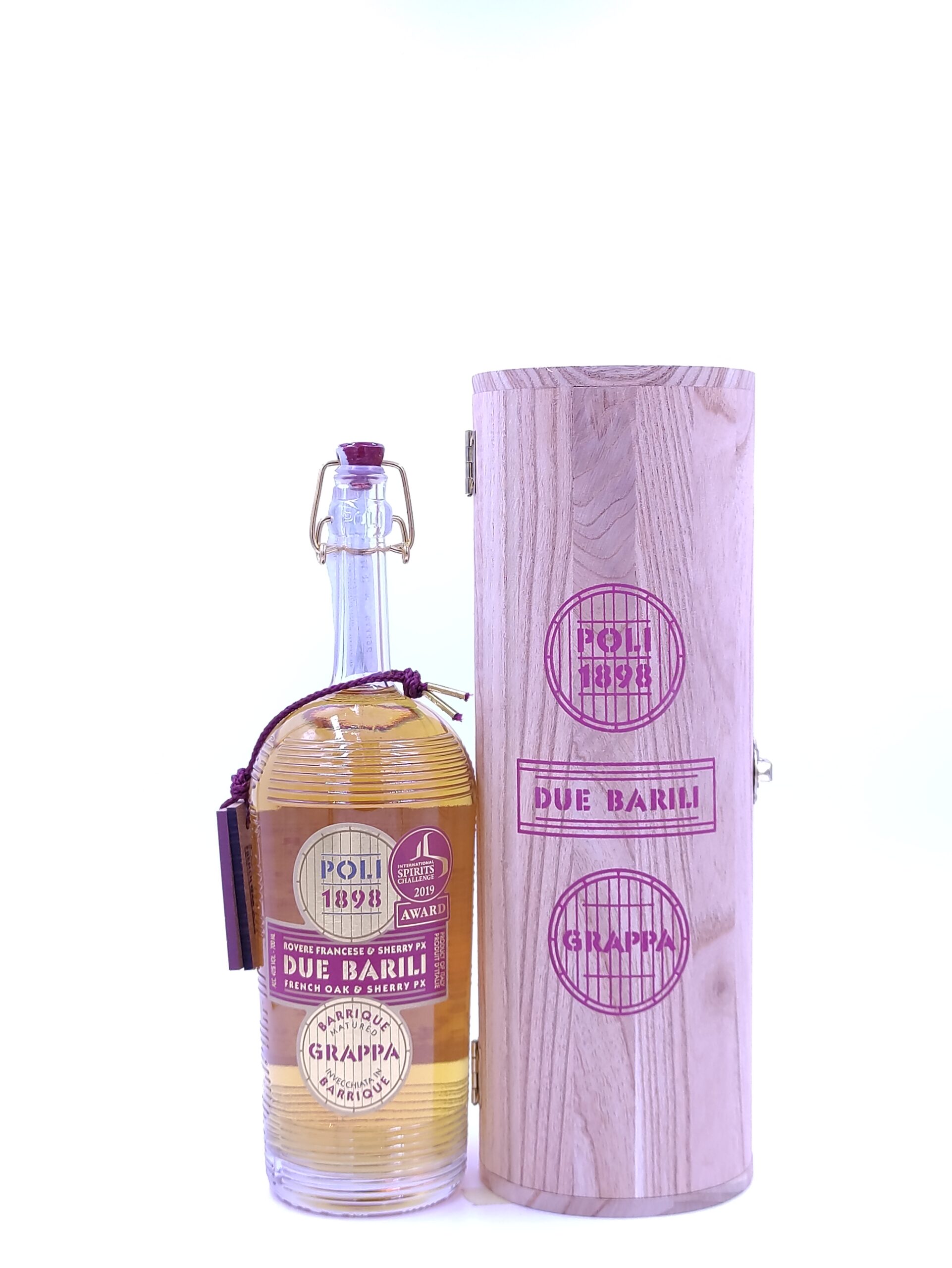 GRAPPA POLI DUE BARILI CL.70 TUBO LEGNO